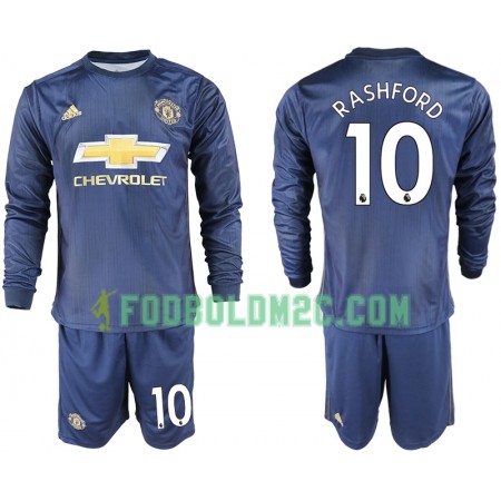 Manchester United RASHFORD 10 Børn Tredjesæt 2018-2019 Langærmet (+ Korte bukser)